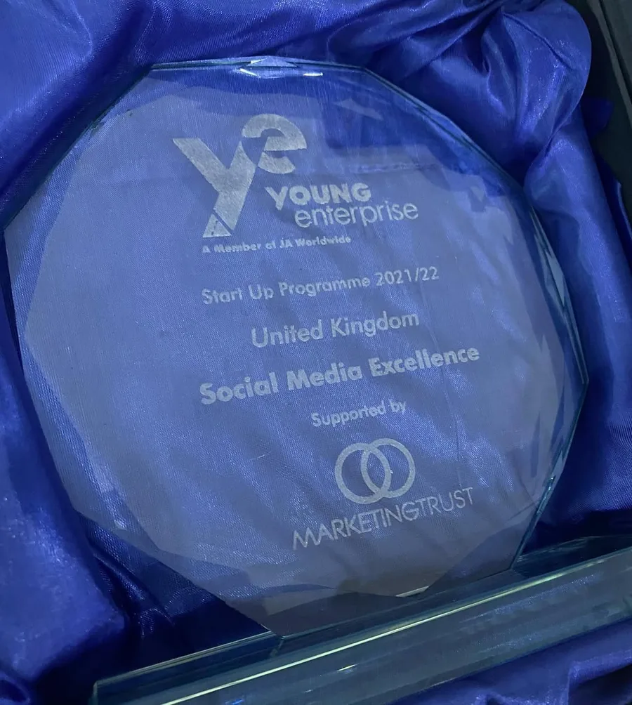 Young Enterprise trophy: United Kingdom Social Media Excellence